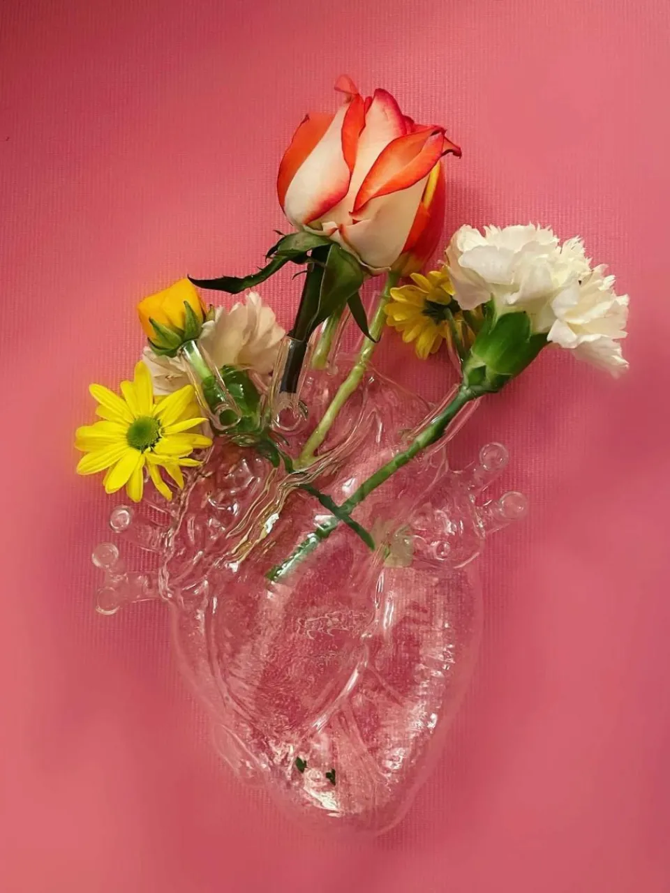Design vaas Love in Bloom van glas, H 24 cm^SELETTI Hot