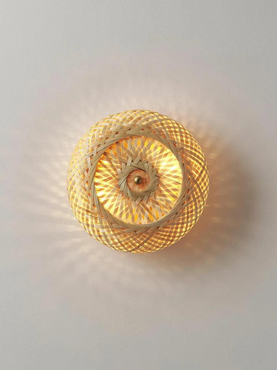 Design wandlamp Evelyn van bamboehout, naturel^Westwing Collection Online