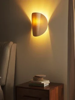 Design wandlamp Kenzie gemaakt van linnen^Westwing Collection Sale