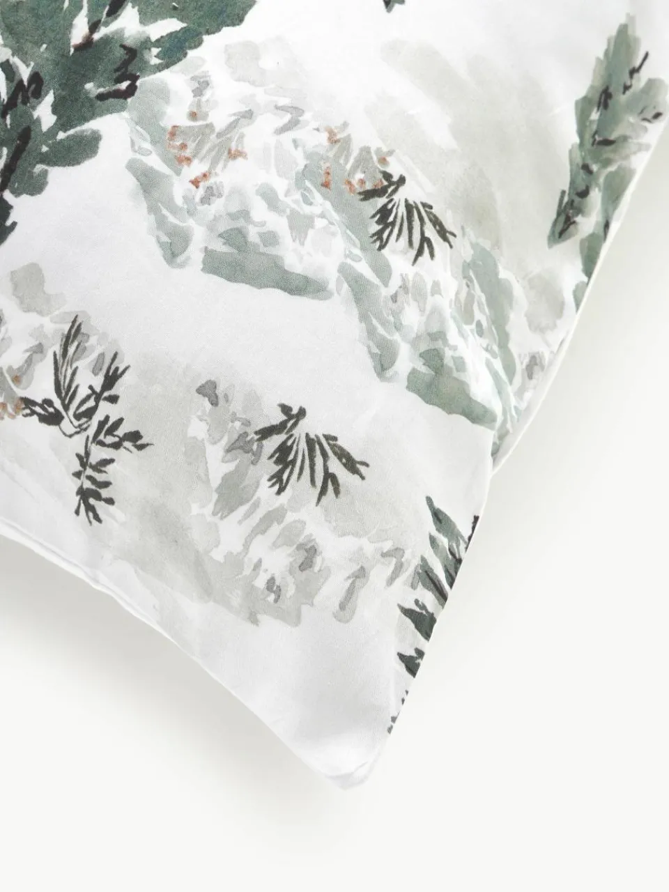 Designer katoenen perkale kussenhoes Forest^Westwing Collection Fashion