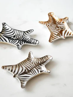 Designer sierschaal Zebra gemaakt van porselein^Jonathan Adler New