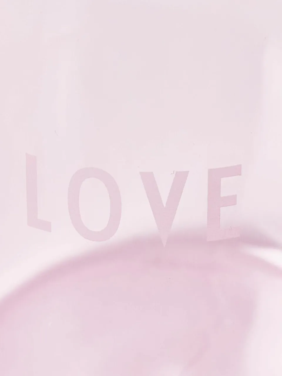 Designer waterglas Favourite LOVE met opschrift^DESIGN LETTERS Online