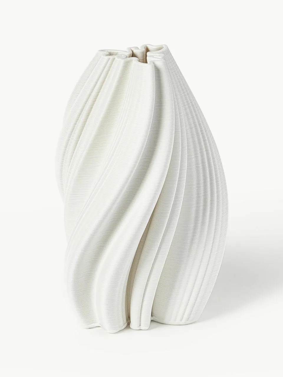 3D-geprinte vaas Melody van porselein, H 29 cm^Westwing Collection Best