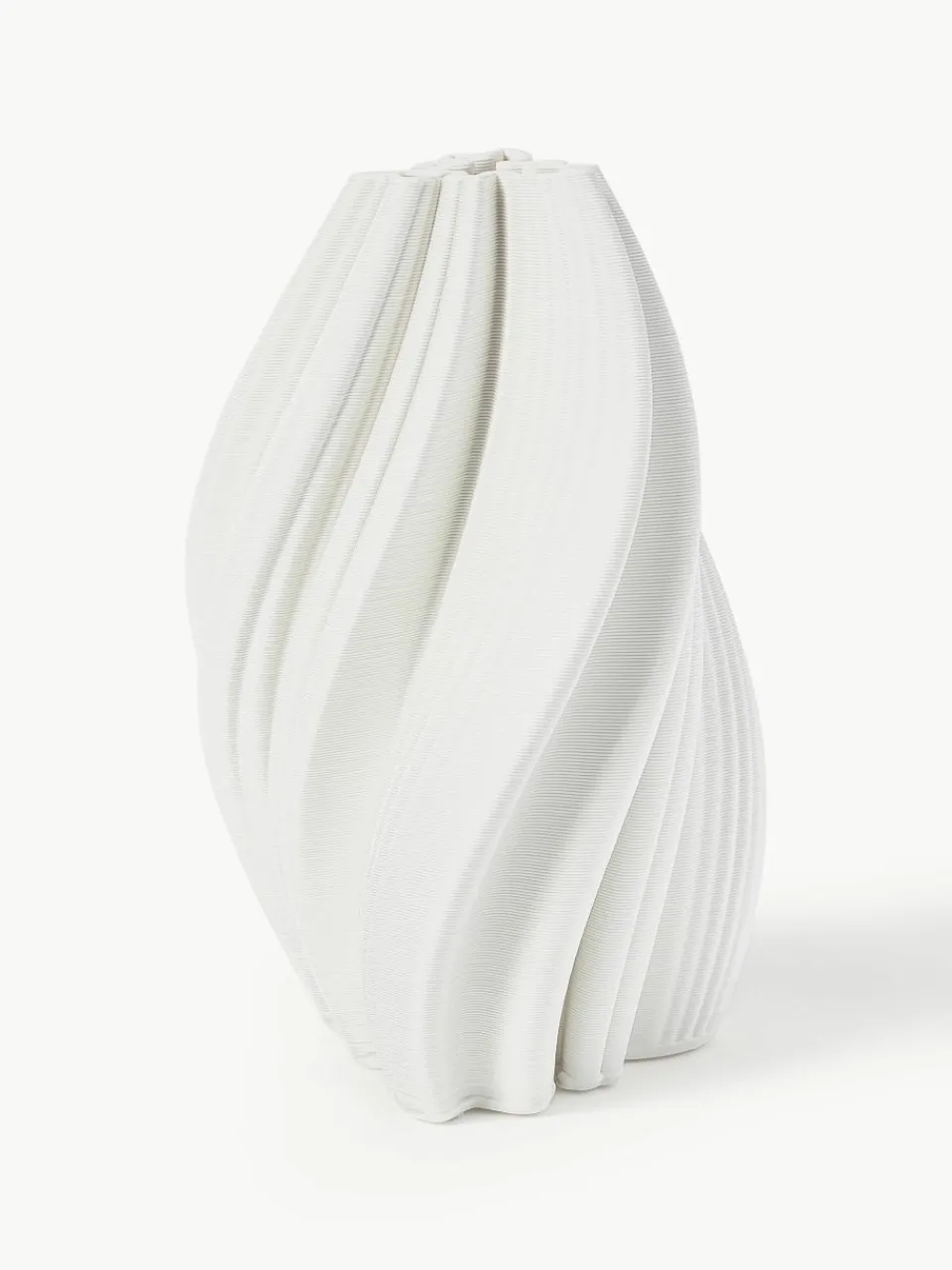 3D-geprinte vaas Melody van porselein, H 29 cm^Westwing Collection Best