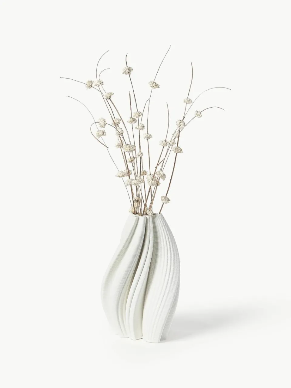 3D-geprinte vaas Melody van porselein, H 29 cm^Westwing Collection Best