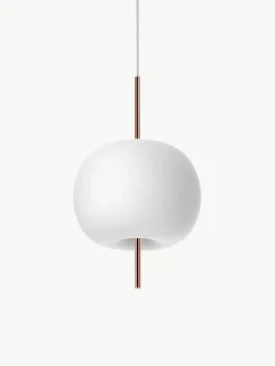 Dimbare hanglamp Kushi, mondgeblazen^kdln Outlet