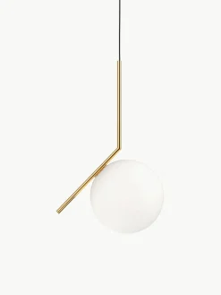 Dimbare hanglamp met glazen bollen IC, mondgeblazen^Flos Hot