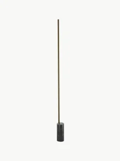 Dimbare LED vloerlamp Hilow Line met marmeren voet^Panzeri New