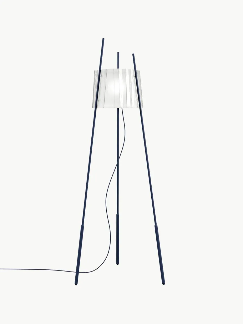 Dimbare tripod vloerlamp Tyla, mondgeblazen^kdln Online