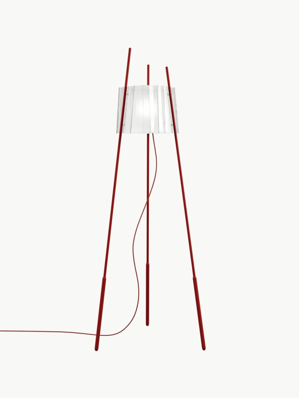 Dimbare tripod vloerlamp Tyla, mondgeblazen^kdln Outlet