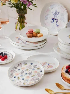 Dinerbord Flamboyant, set van 4^Westwing Collection Clearance