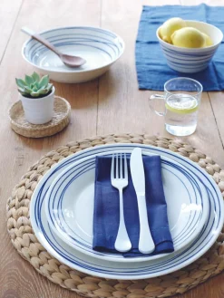 Dinerbord Pacific blauw van porselein, set van 6^ROYAL DOULTON Clearance