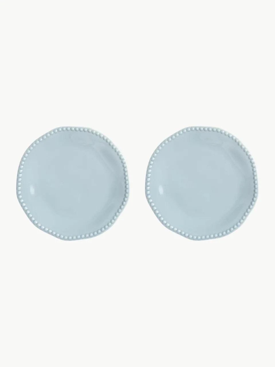 Dinerbord Perle van beenderporselein, 2 stuks^&k Amsterdam Hot