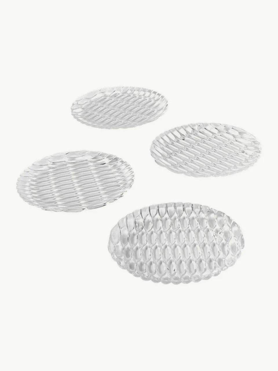 Dinerborden Jellies met structuurpatroon, 4 stuks^Kartell Fashion