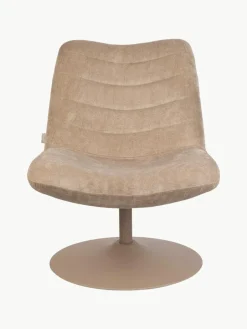 Draaibar corduroy loungefauteuil Bubba^Zuiver Fashion