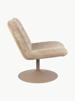 Draaibar corduroy loungefauteuil Bubba^Zuiver Fashion