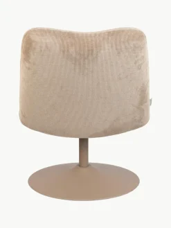 Draaibar corduroy loungefauteuil Bubba^Zuiver Fashion