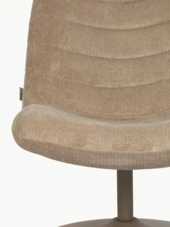 Draaibar corduroy loungefauteuil Bubba^Zuiver Fashion