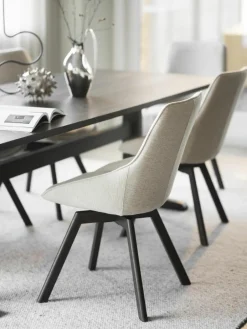 Draaibare gestoffeerde stoelen Alison, 2 stuks^Rowico New