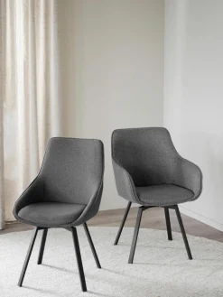 Draaibare gestoffeerde stoelen Alison, 2 stuks^Rowico Best