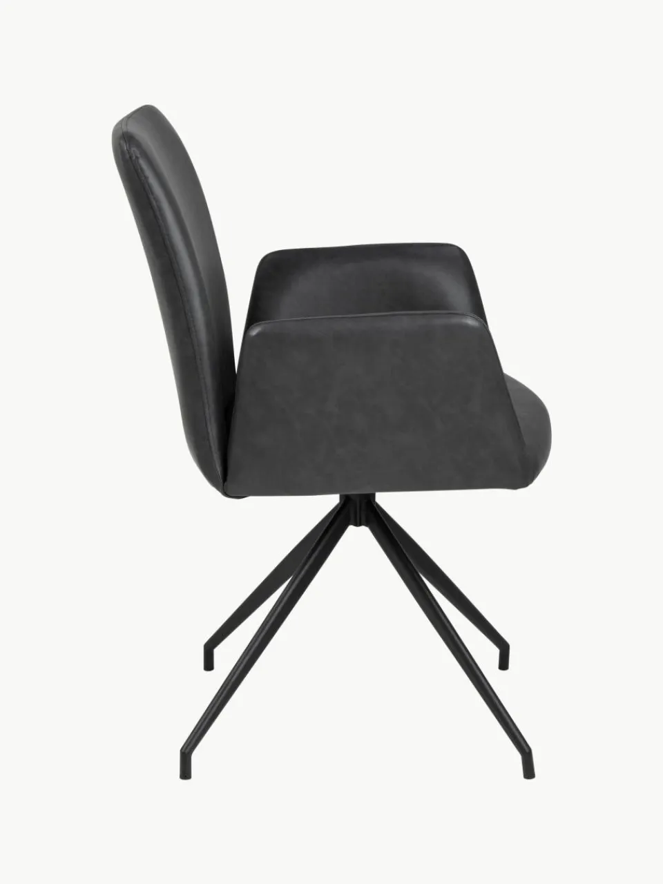 Draaibare kunstleren armstoel Naya^Westwing Sale