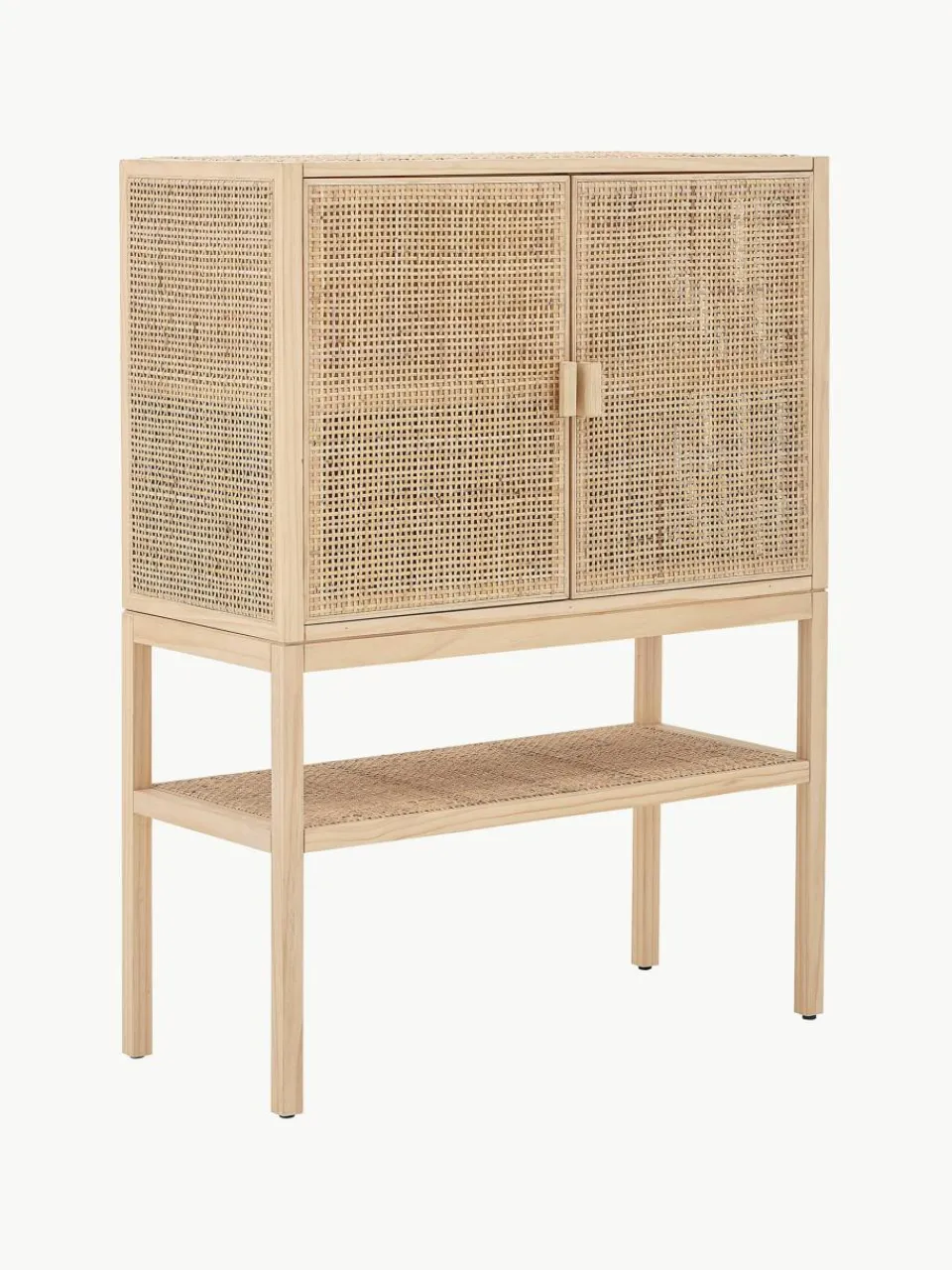Dressoir Sanna van grenenhout en rotan^Bloomingville Hot