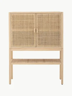 Dressoir Sanna van grenenhout en rotan^Bloomingville Hot