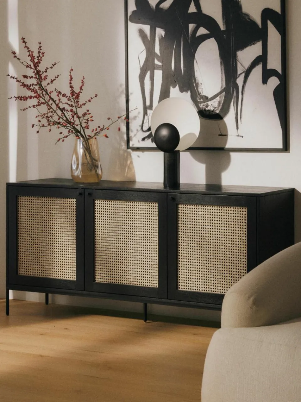 Dressoir Vienna met Weens vlechtwerk^Westwing Collection New