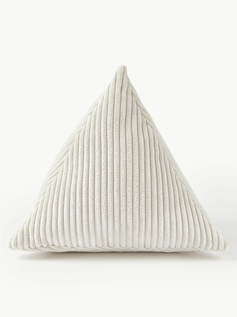 Driehoekige corduroy kussen Kylen^Westwing Collection New