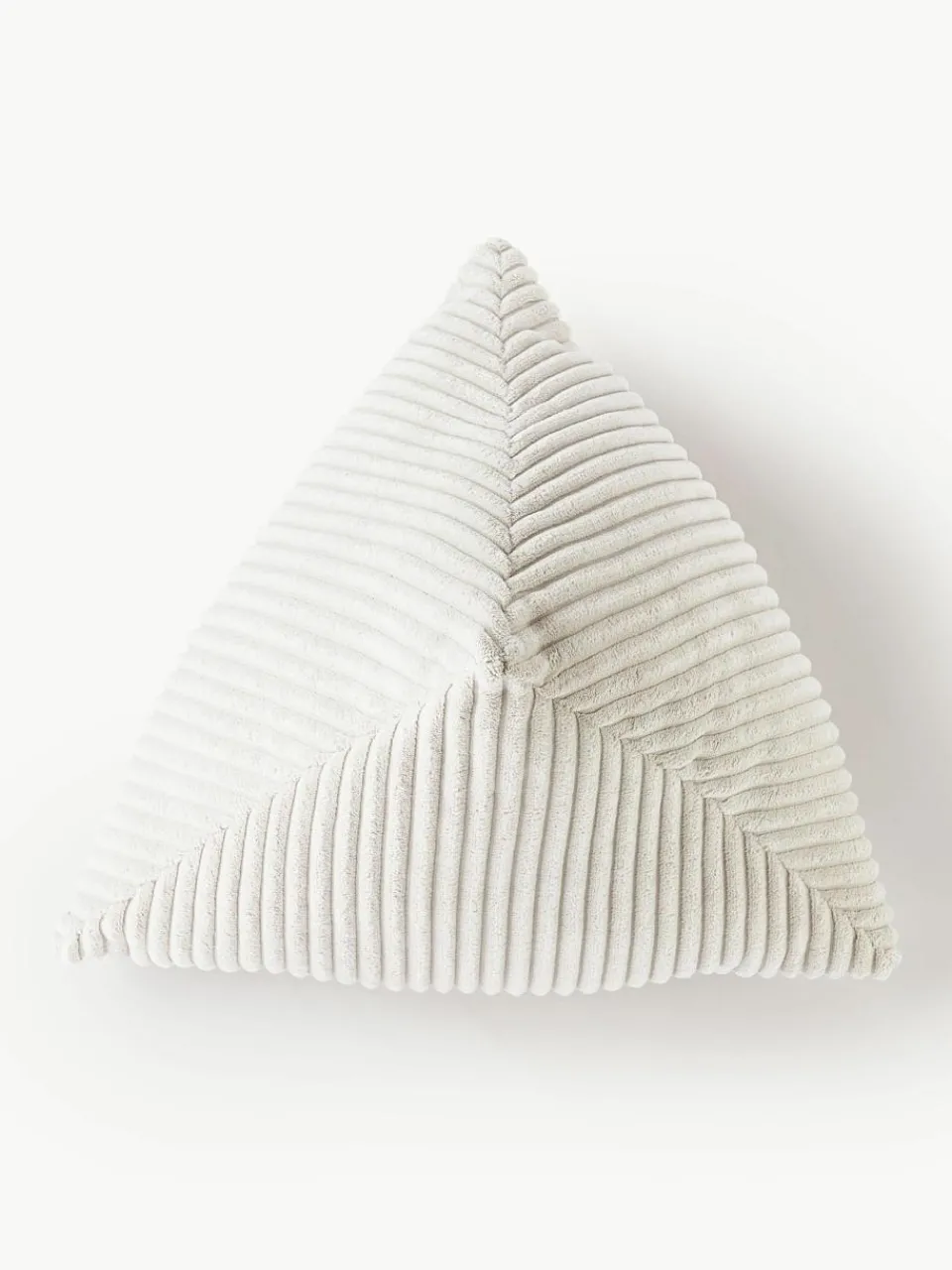 Driehoekige corduroy kussen Kylen^Westwing Collection New