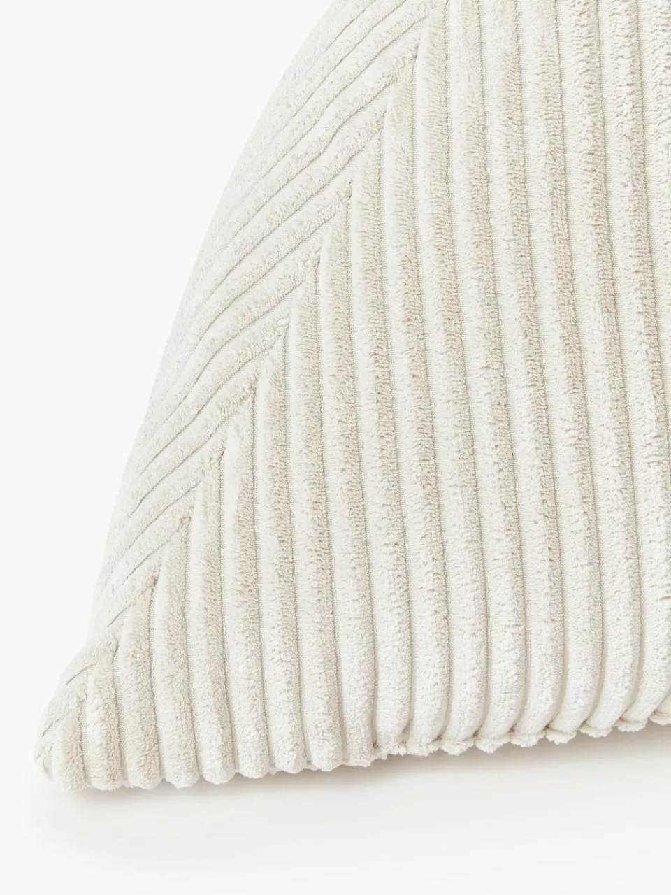Driehoekige corduroy kussen Kylen^Westwing Collection New