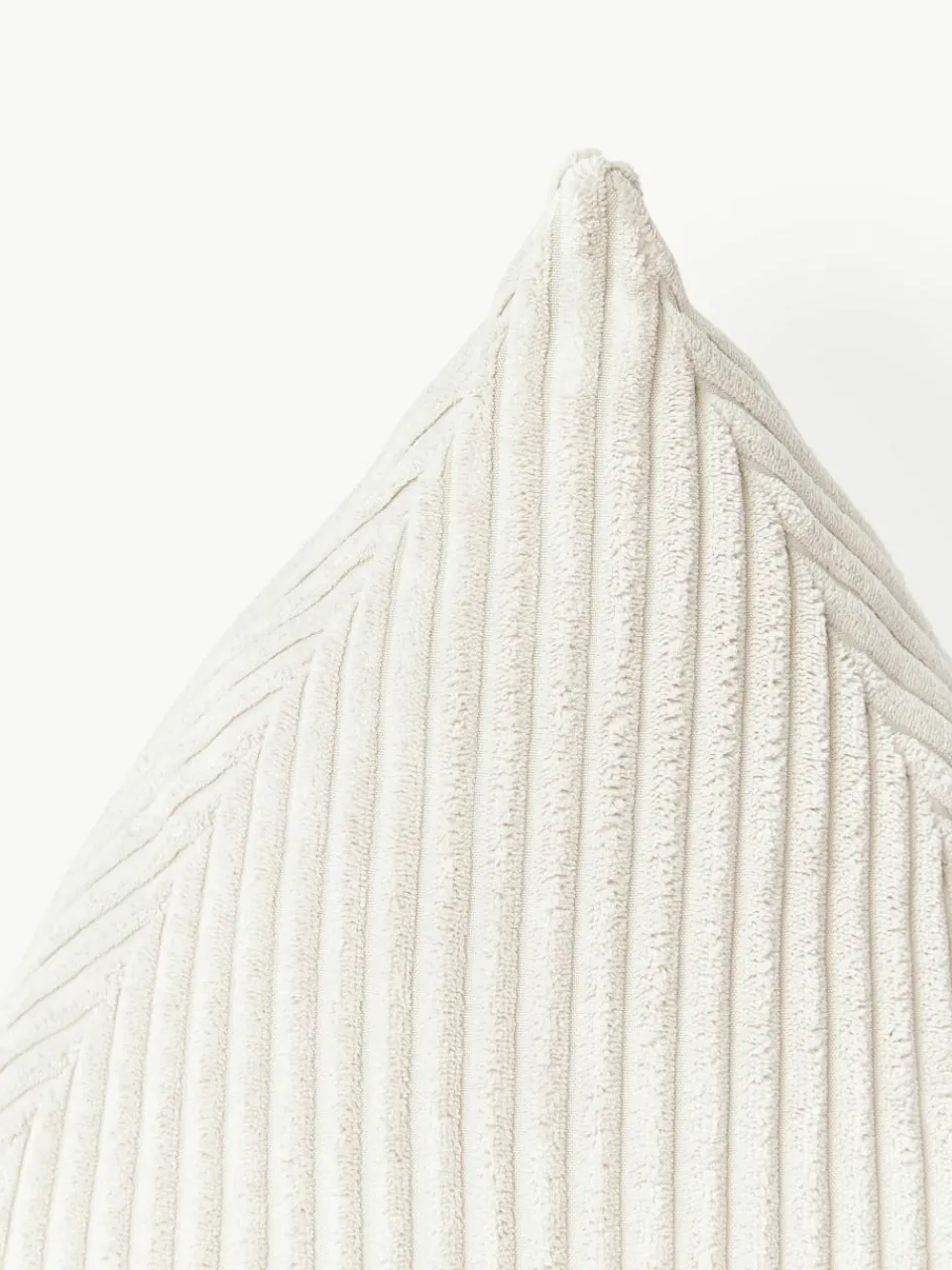 Driehoekige corduroy kussen Kylen^Westwing Collection New