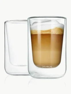 Dubbelwandige koffieglazen Nero, 2 stuks^blomus Clearance