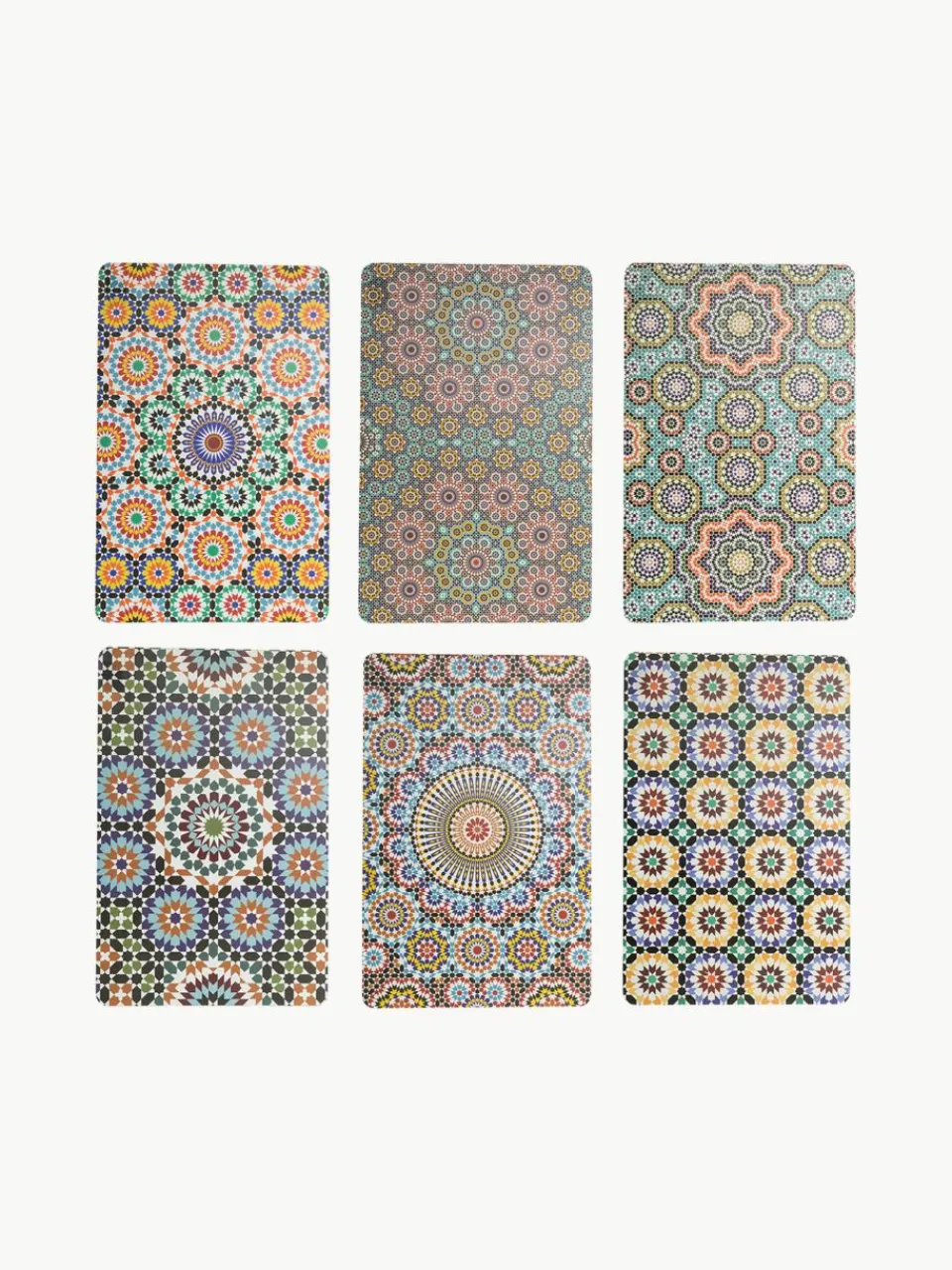 Dubbelzijdig bedrukte placemats Marrakesch Doubleface, set van 6^Villa D'Este Home Tivoli Best