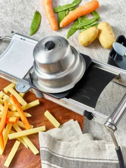 Edelstalen juliennesnijder Mandoline met rotatiecontrole systeem^De Buyer Online
