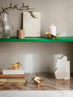 Edelstalen kandelaar Cobra in organische vorm^GEORG JENSEN Best