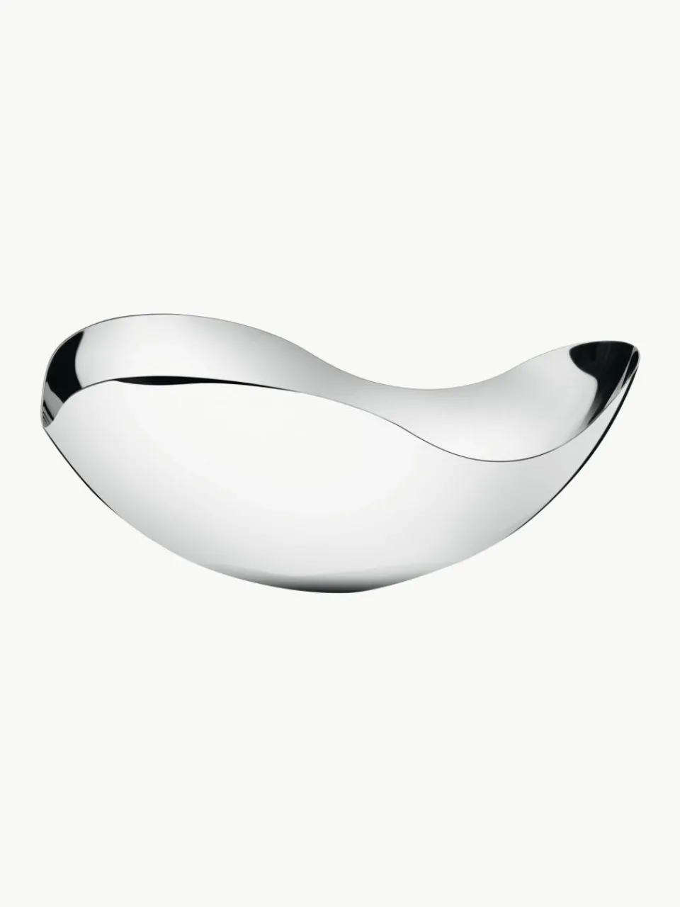 Edelstalen serveerschaal Bloom in organische vorm^GEORG JENSEN Online