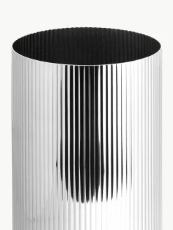 Edelstalen vaas Bernadotte met groefstructuur, H 26 cm^GEORG JENSEN Online