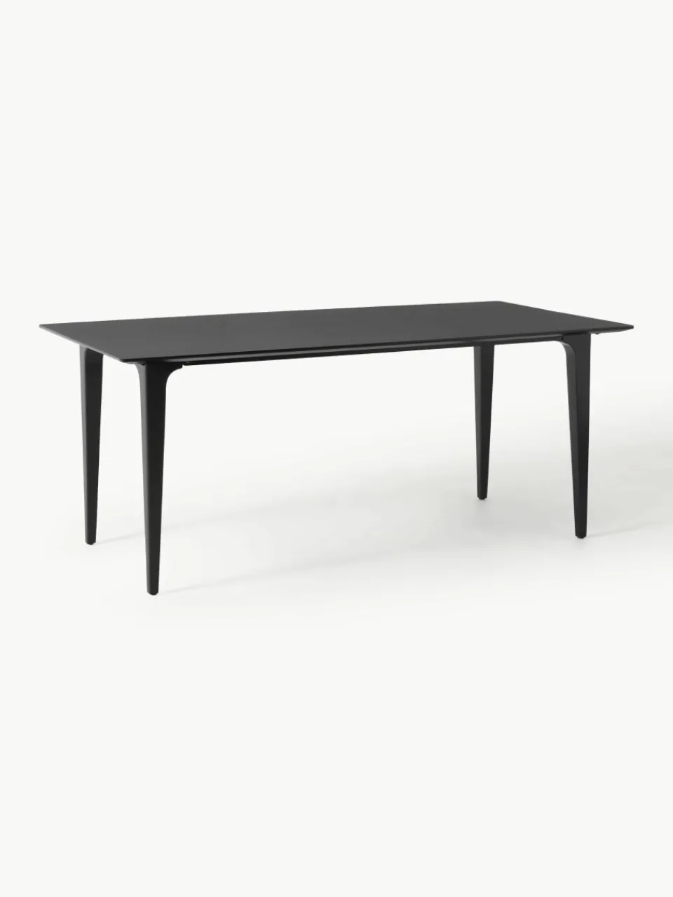 Eettafel Archie van mangohout in zwart, in verschillende formaten^Westwing Collection Discount