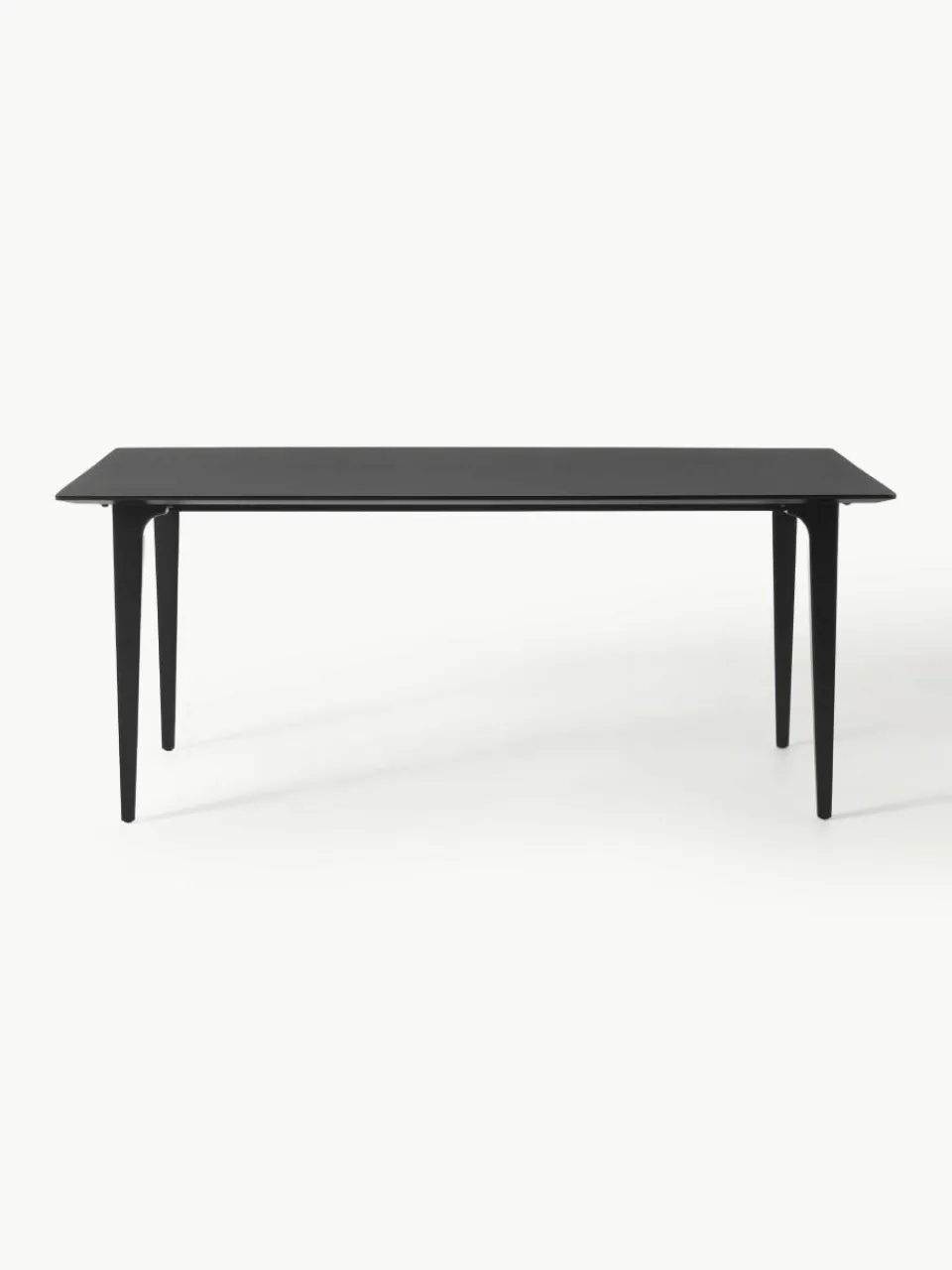 Eettafel Archie van mangohout in zwart, in verschillende formaten^Westwing Collection Discount