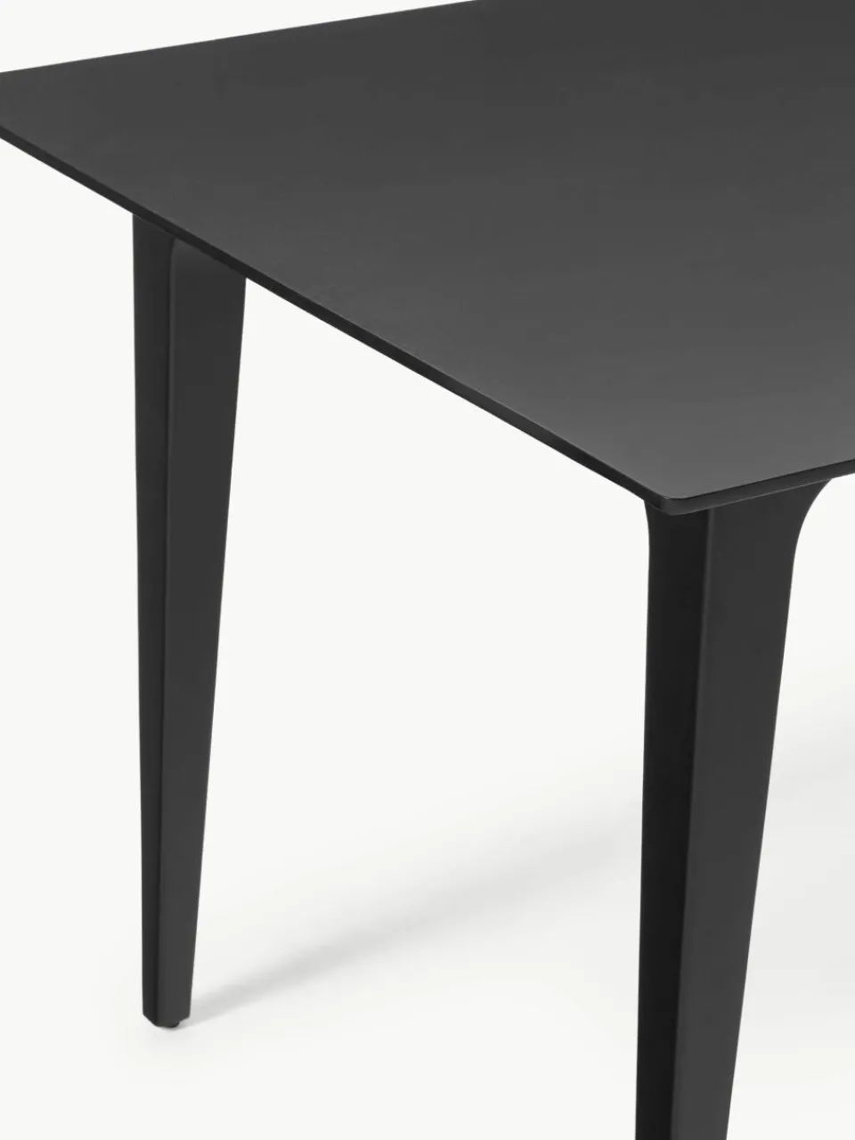 Eettafel Archie van mangohout in zwart, in verschillende formaten^Westwing Collection Discount
