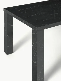 Eettafel Carl met marmerlook, 180 x 90 cm^Westwing Collection Fashion