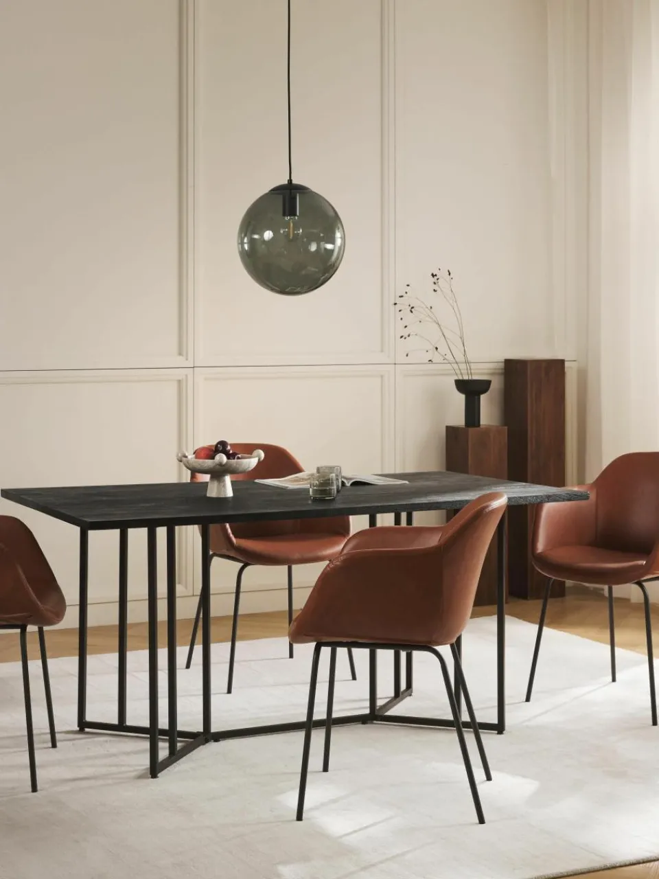 Eettafel Luca van mangohout, in verschillende formaten^Westwing Collection Hot