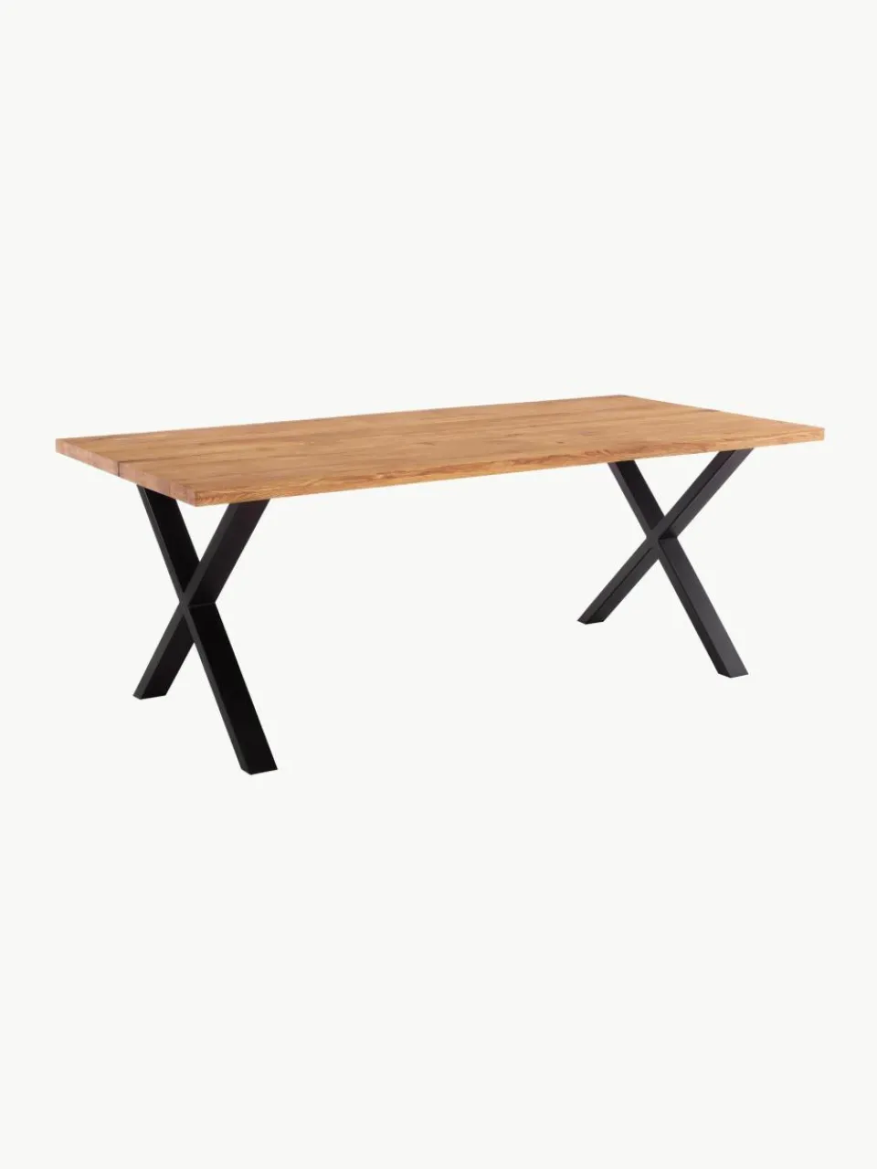 Eettafel Montpellier met tafelblad van eikenhout, 200 x 95 cm^Westwing Discount
