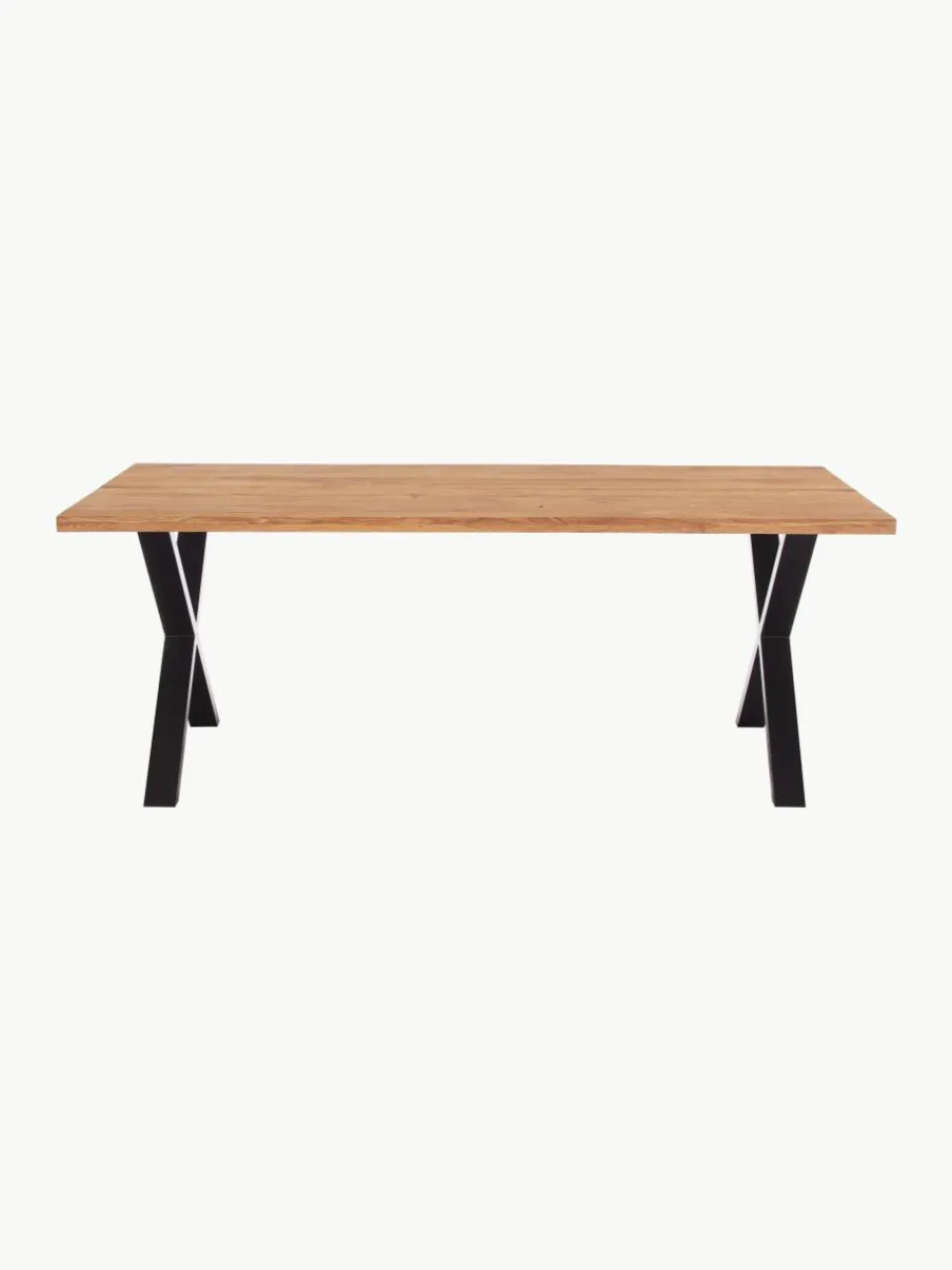 Eettafel Montpellier met tafelblad van eikenhout, 200 x 95 cm^Westwing Discount