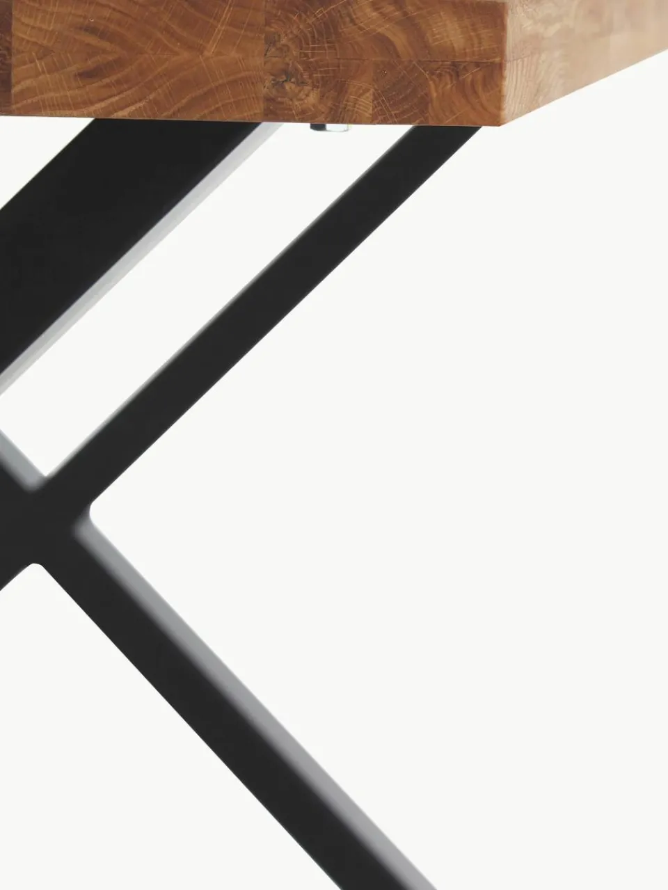 Eettafel Montpellier met tafelblad van eikenhout, 200 x 95 cm^Westwing Discount