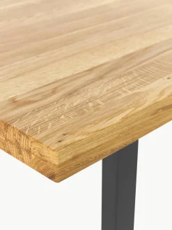 Eettafel Oliver van eikenhout, in verschillende formaten^Westwing Collection Fashion