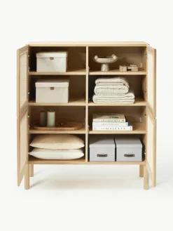 Eikenhouten dressoir Jolie met Weens vlechtwerk^Westwing Collection Clearance