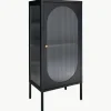 Eikenhouten vitrine Adelaide met gegroefd glas^Westwing Online