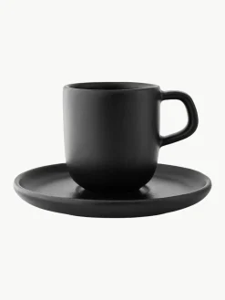 Espresso kopjes Nordic Kitchen met schoteltjes, 4 stuks^Eva Solo Outlet